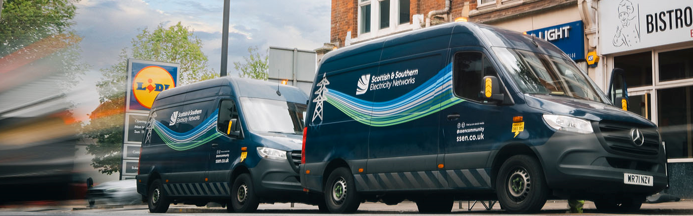 SSEN van parked in Slough